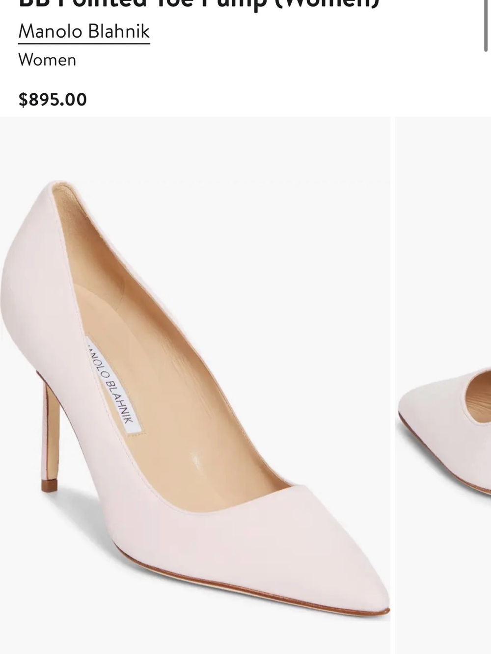 BB Pointed Toe Pump
Manolo Blahnik